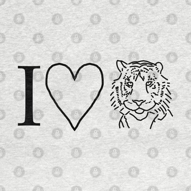 Tiger Love Valentines Day by ellenhenryart